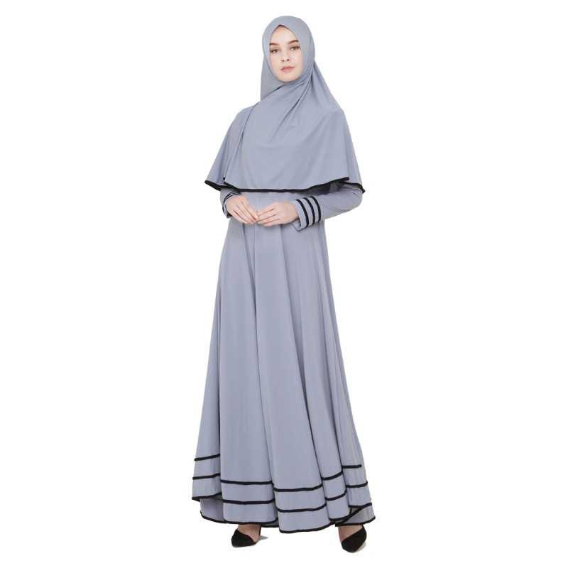 Gamis Wanita Java Seven Abu - abu