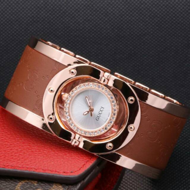 Jual GUCCI GELANG ROSEGOLD JAM TANGAN WANITA Berkualitas