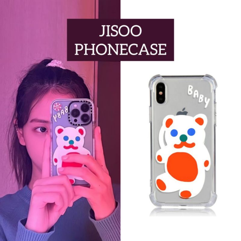 JISOO BLACKPINK PHONECASE BABY BEAR SOFTCASE ALL TYPE HP