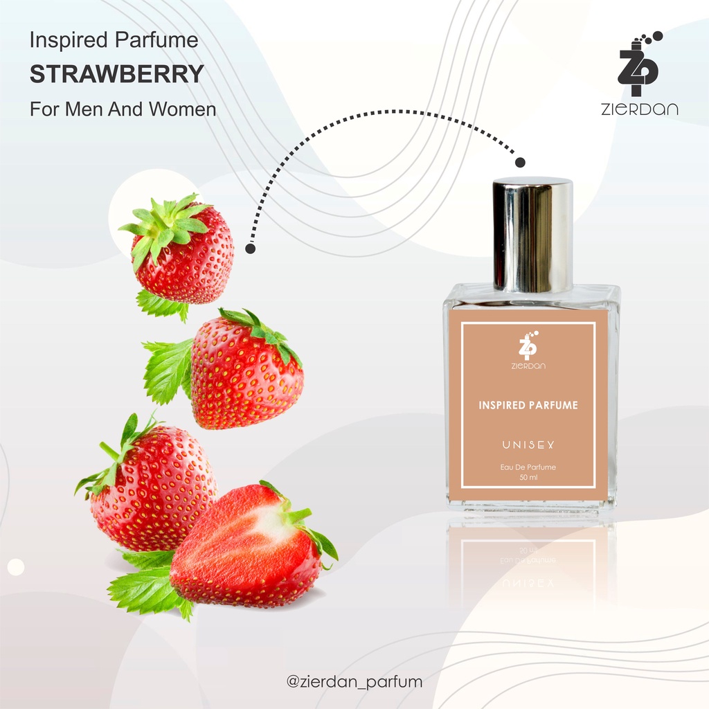 Zierdan Inspired Parfum Buah Strawberry Parfume Farfum  Minyak Wangi Tahan Lama Pria &amp; Wanita Unisex