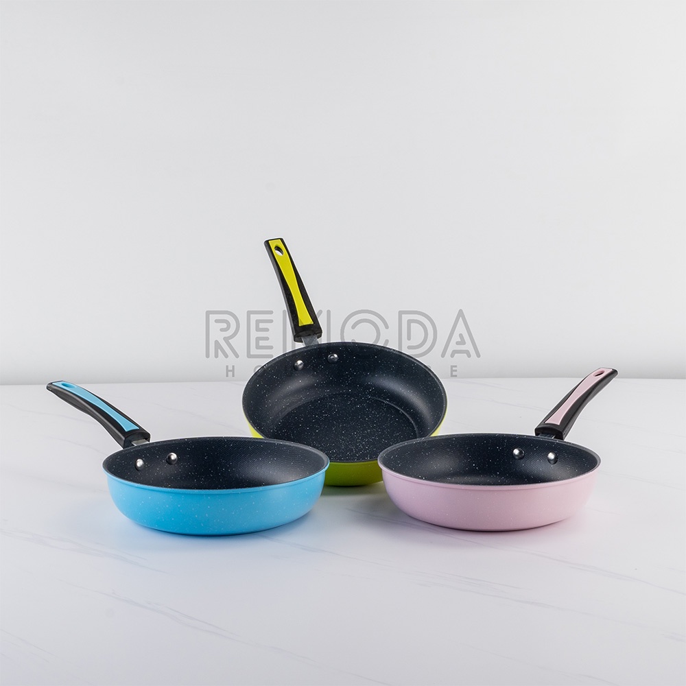 [Calypso] Wajan/Frypan 3 Warna Anti Lengket Murah Diameter 20cm, 22cm, 24cm