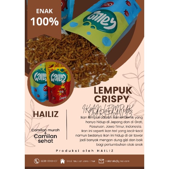 

TERMURAH SNACK CEMILAN HALAL LEMPUK CRISPY NON PENGAWET CALIMAN MURAH CAMILAN PEDAS SNACK MURAH SNACK PEDAS CAMILAN RENYAH CAMILAN GURIH! 70gram