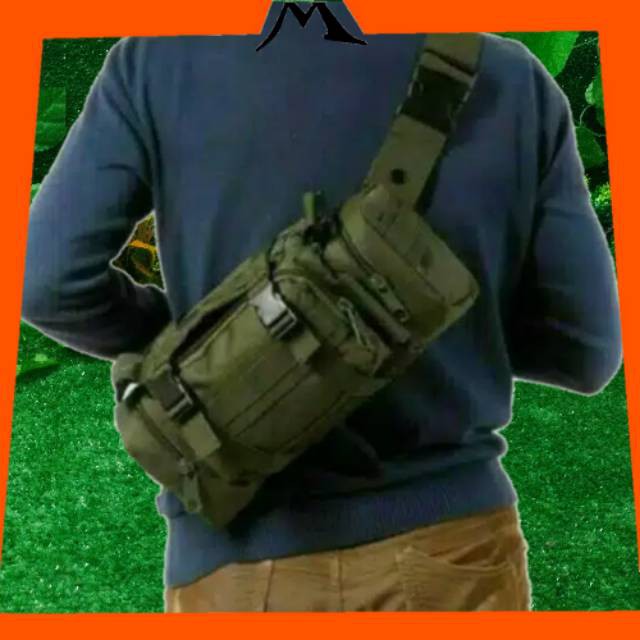 Tas tactical selempang multipungsi tas sepedah LENGKAP