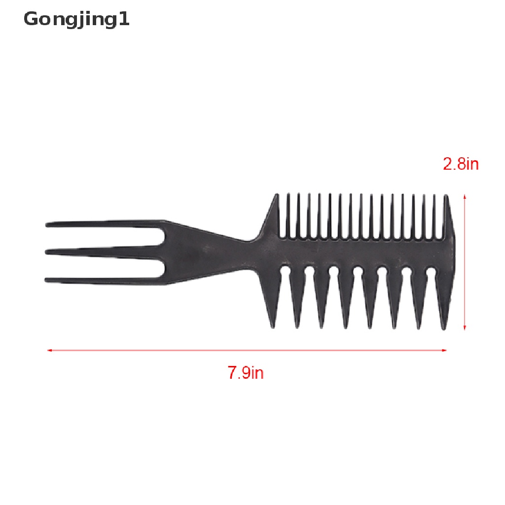 Gongjing1 Sisir Brush Dengan Gagang Kayu Untuk Salon / Barber