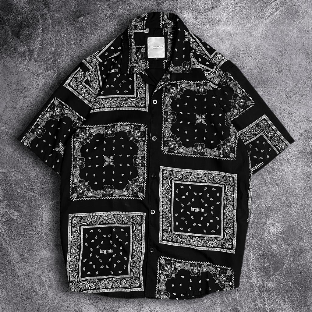 KEMEJA PRINTED / PRINTED SHIRT "Bandana" Big Sale/Promo Terbatas Mexada