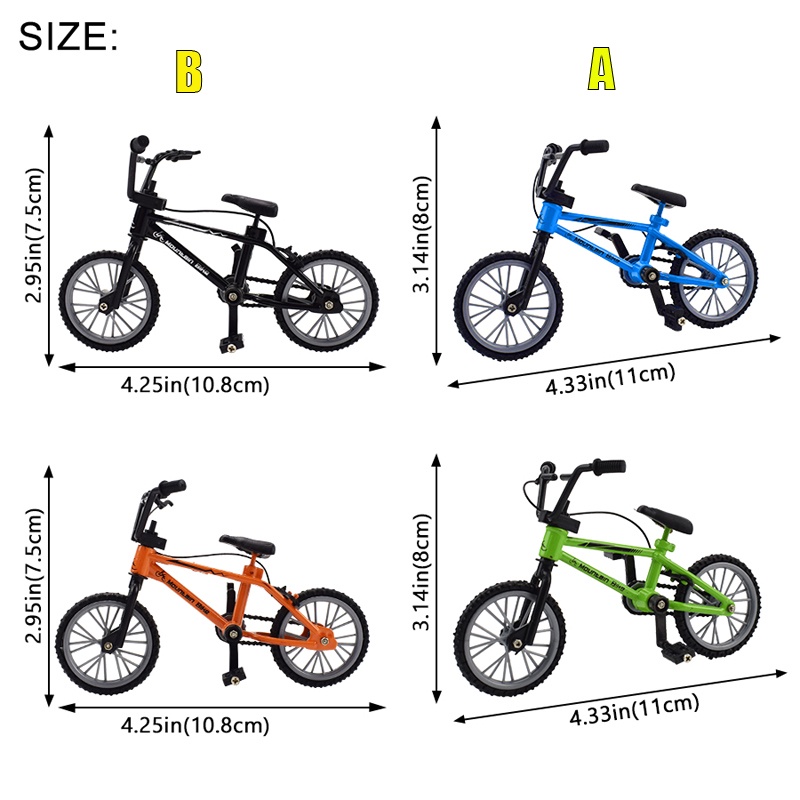 Mainan Sepeda Gunung Bmx Mini Bahan Metal Dengan Tali Rem Untuk Hadiah Anak Laki-Laki