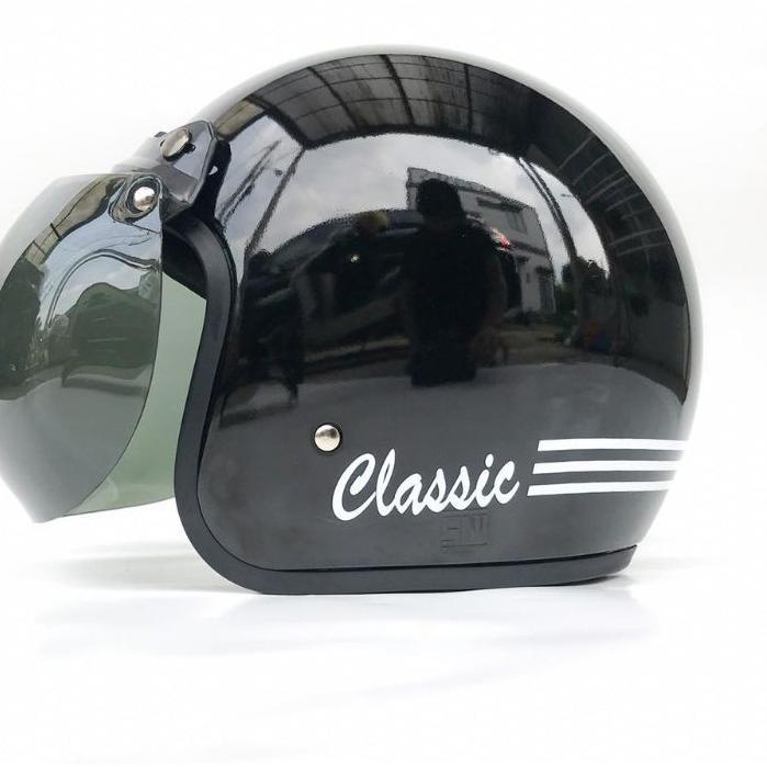 ツ HELM BOGO WANITA PRIA SNI/HELM BOGO JPN CLASSIC KACA DATAR ATAU CEMBUNG/GROSIR HELM/HELM BOGO