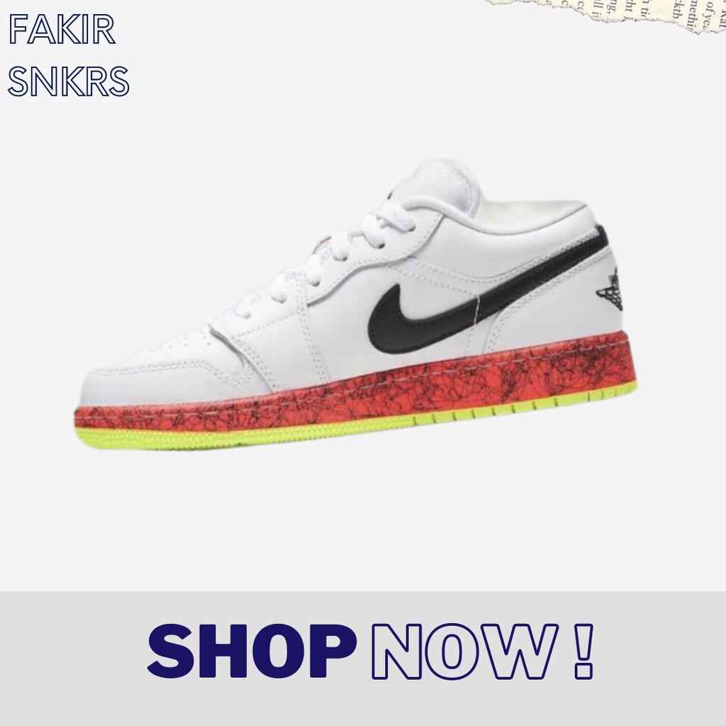 AIR JORDAN 1 LOW WHITE MULTICOLOR