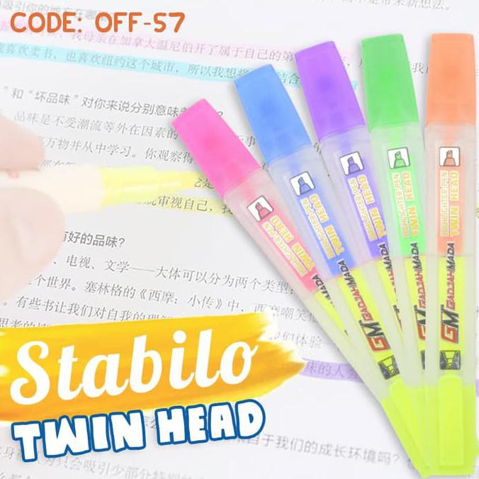 

JUAL ALAT TULIS HIGHLIGHTER STABILLO PEN TWIN HEAD (OFF-57) MURAH