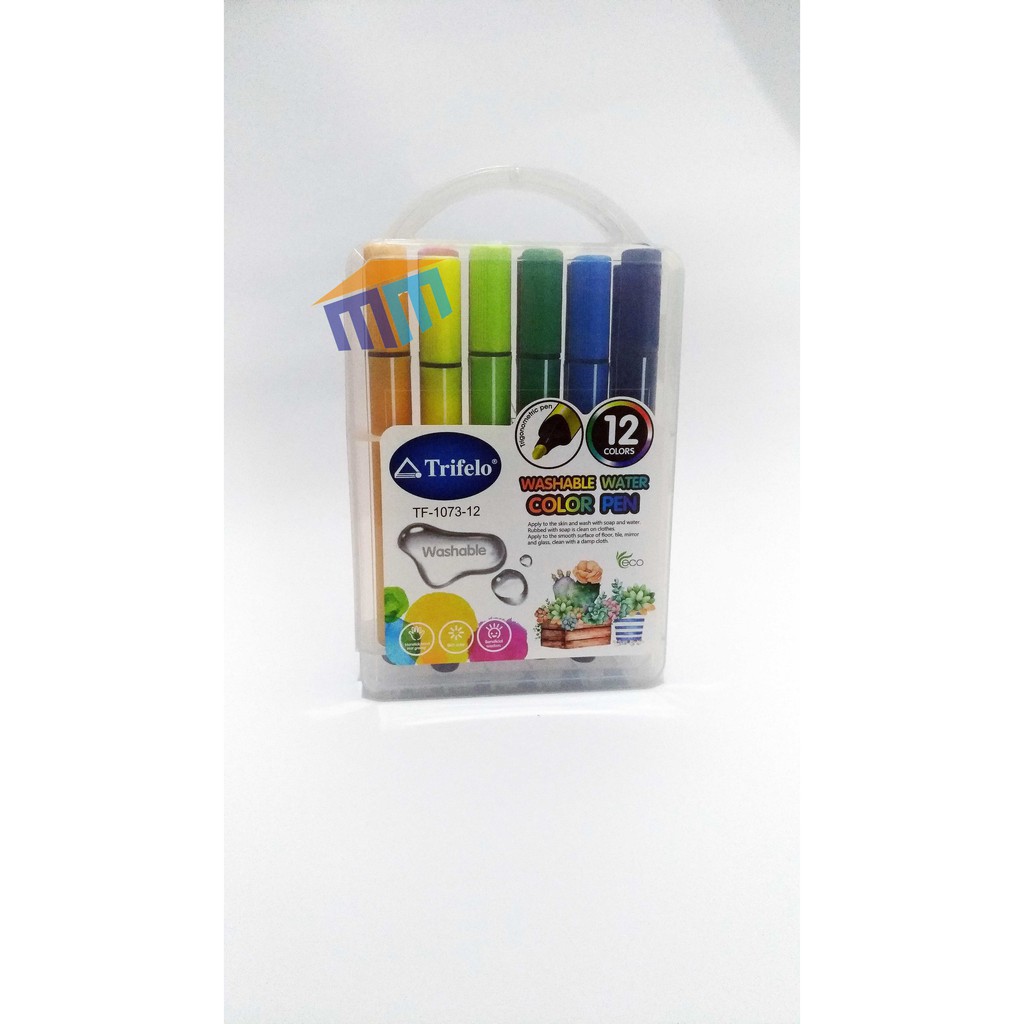 

SPIDOL 12 WARNA TRIFELOO WASHABLE WATER COLOR PEN