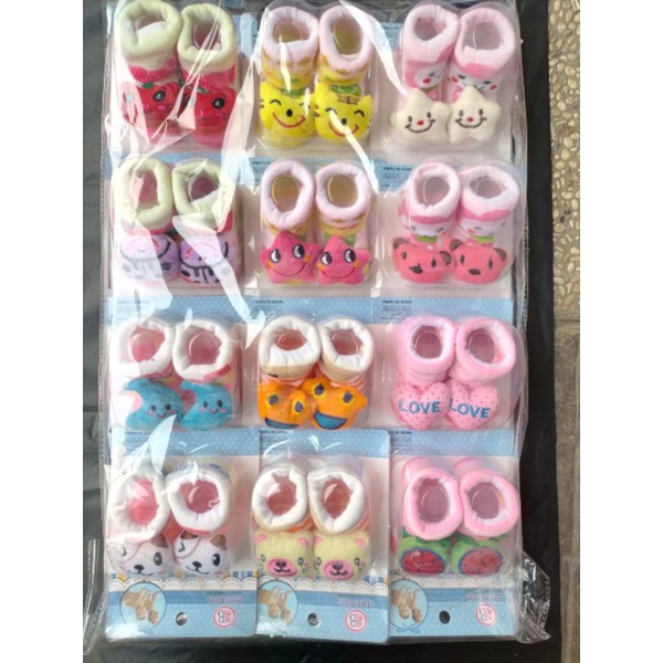 Baby Mika / kaos kaki Boneka / Kaos Kaki Bayi Karakter / Kaos Kaki bayi 0-12 bulan /  Kaos Kaki Bayi cowok - cewek