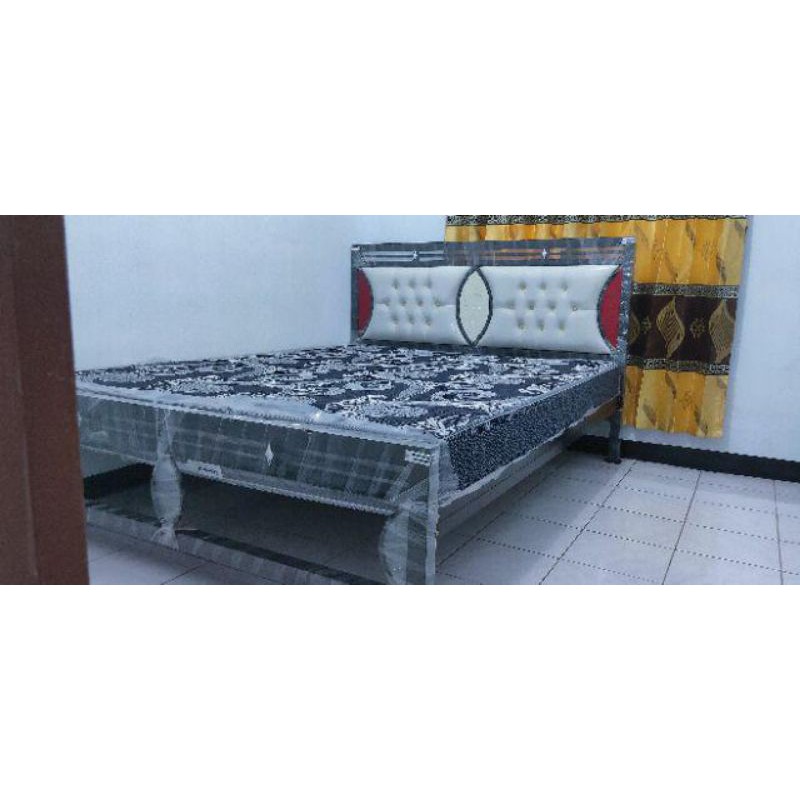  Ranjang  Besi  Sanjaya uk 160x200  HANYA RANJANG  Shopee 