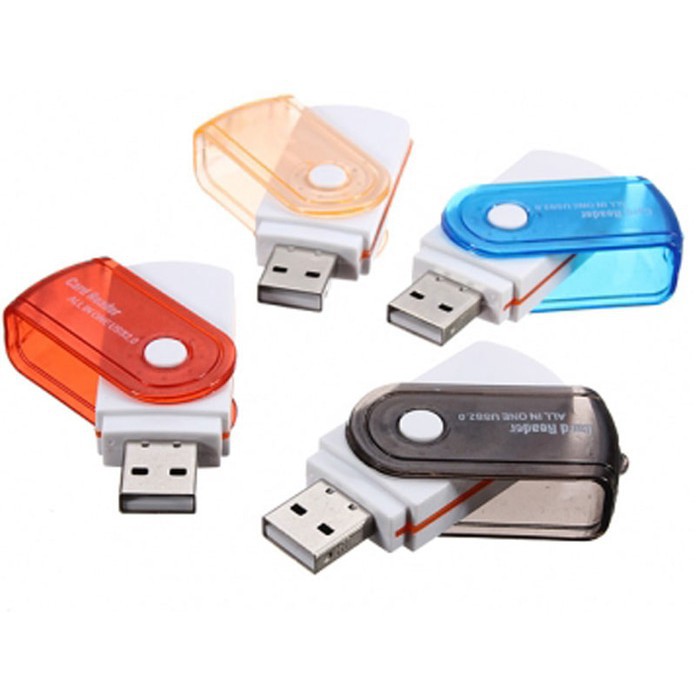 MEMORY CARD READER 4in1 USB ALL IN ONE CARD READER / KONEKTOR MEMORI CARD - 1 PC