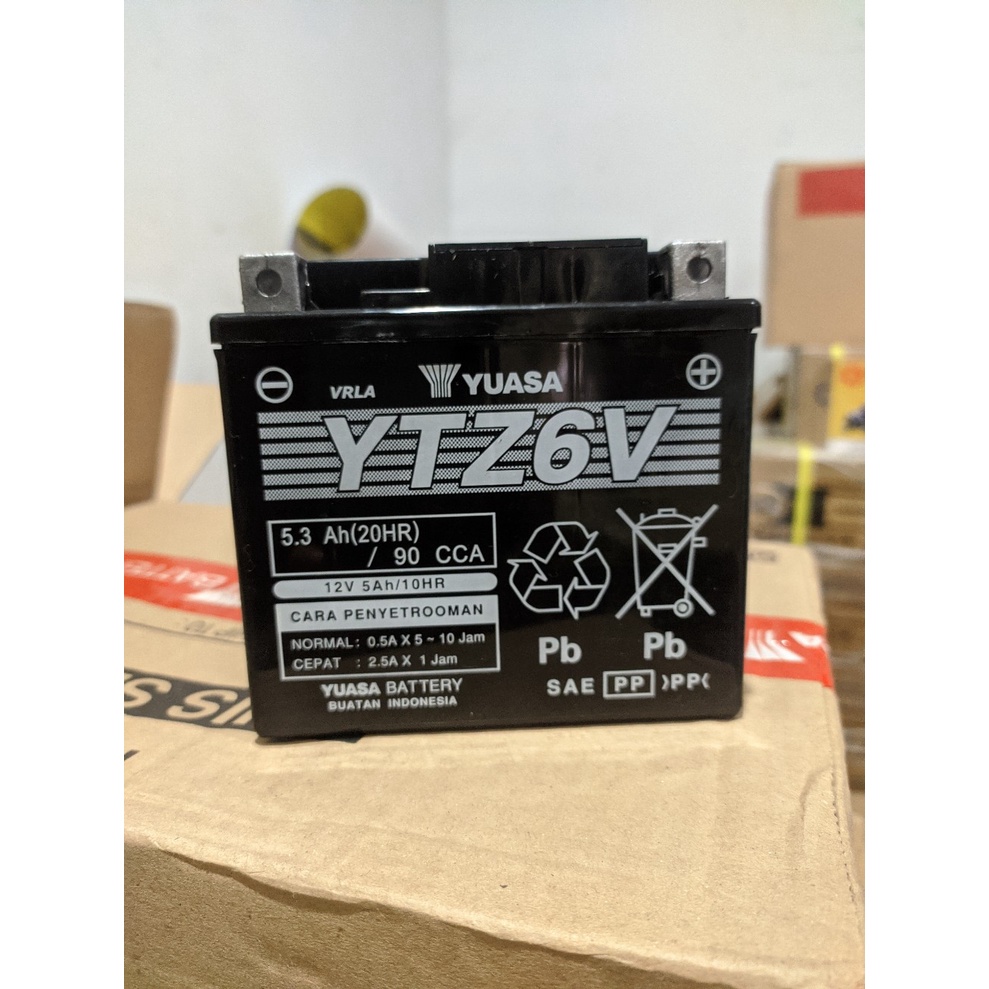 Jual AKI KERING YUASA YTZ6V BUAT MOTOR HONDA VARIO 150,AKI KERING HONDA
