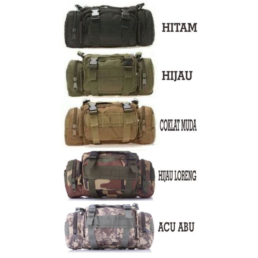 GARANSI Tas Selempang Tactical Army waistbag Tas SEPEDA A317
