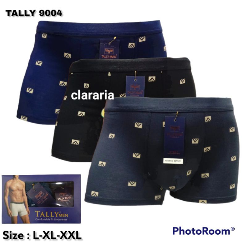 TALLY MAN BOXER PRIA DEWASA| MIX WARNA- ISI 3 PCS