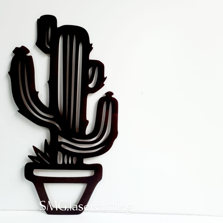 hiasan dinding kaktus laser cutting akrilik