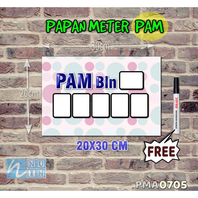 

Nuin Papan Meter Listrik PLN PAM motif Unik - Pastel 05