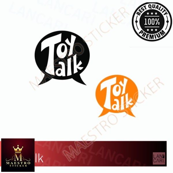 

M.STICKER Sticker Toytalk Toy Talk Vinyl cut Stiker oracal