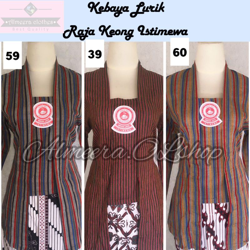 kebaya lurik super jumbo 4L Ld120 cm , 5L Ld 130 cm dan Super jumbo ld 135 cm raja keong-1