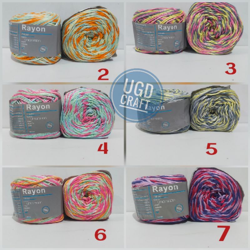 Benang Rajut RAYON SOFT OMBRE
