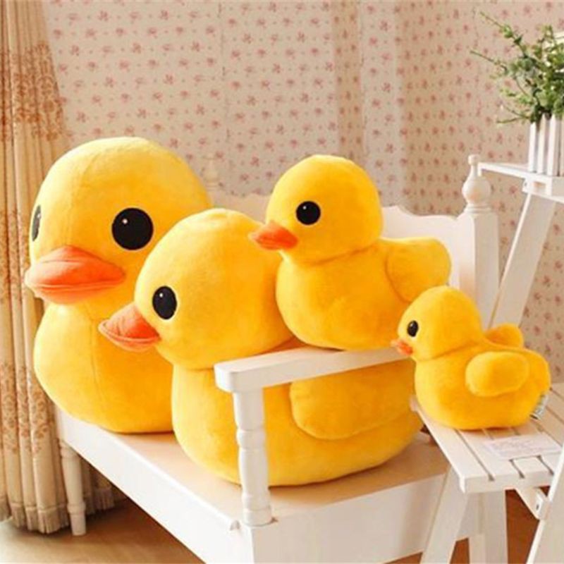 Mary Boneka Bebek Kuning Bahan Plush Untuk Dekorasi Sofa / Hadiah Ulang Tahun Anak