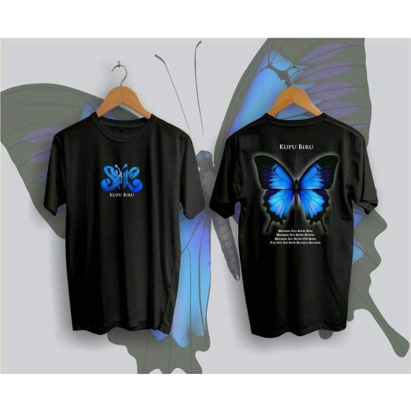 TSHIRT//KAOS SLANK//KUPU BIRU//KAOS PRIA//UNACLOTH83