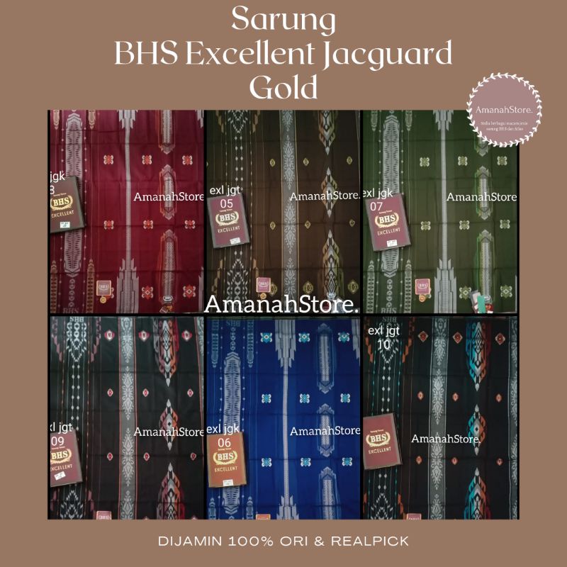 SARUNG BHS EXCELLENT JGT/JGK GOLD 100% ORI [SILAHKAN BACA DESKRIPSI]
