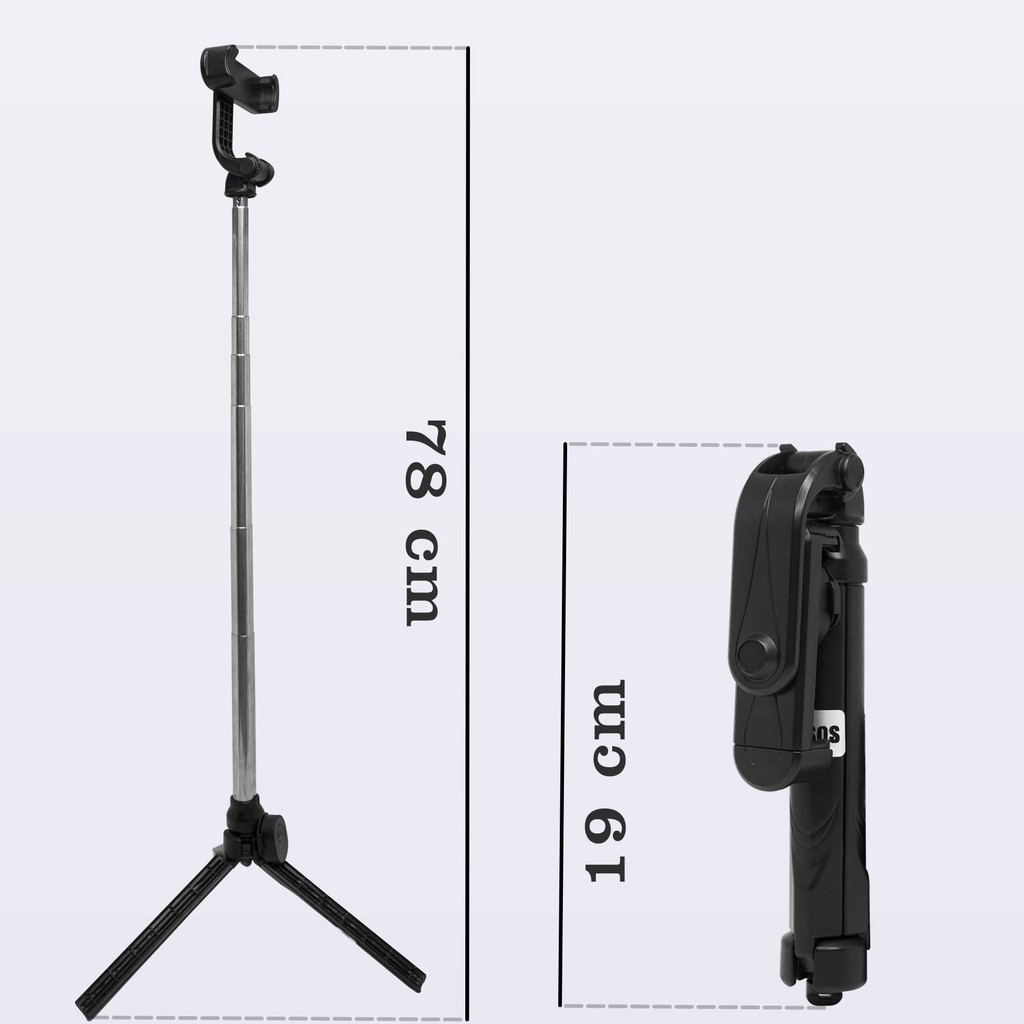 GoodCase - Tongsis Bluetooth Selfie Stick Remote Bluetooth Tripod