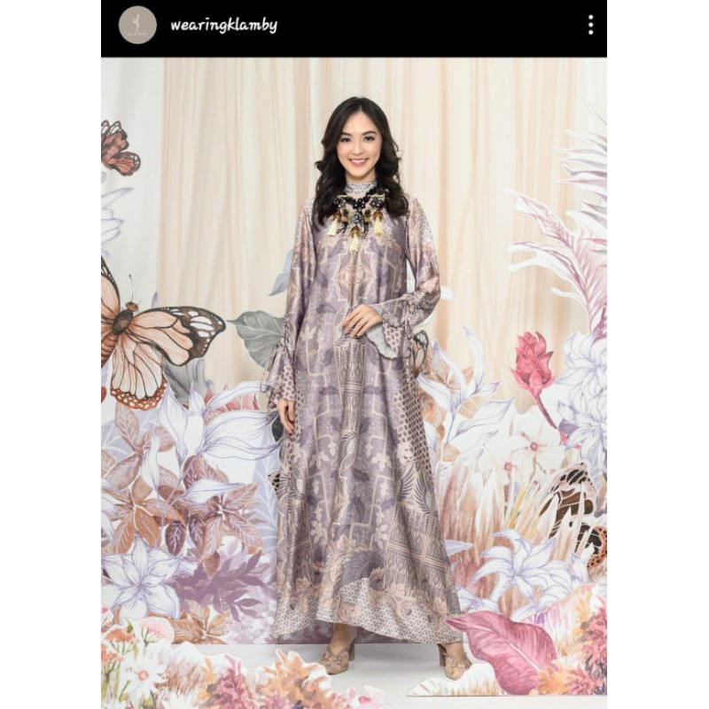 Wearing Klamby Julang Series, Russel dress ukuran M (Evening Haze)