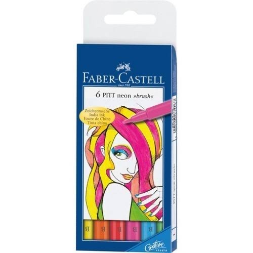 

Faber-Castell | Pitt Artist Pen Brush Pen Neon Set 6