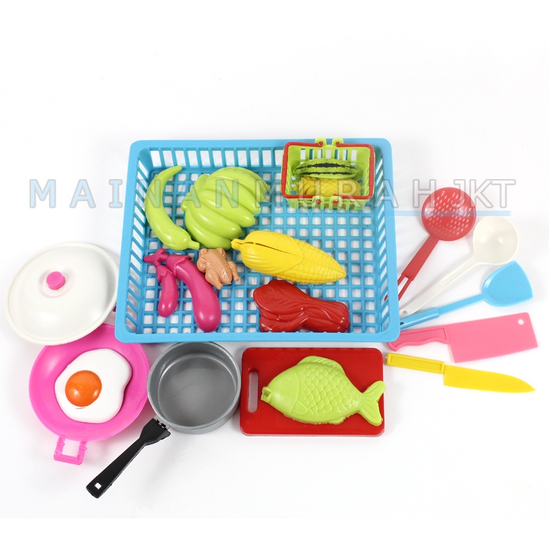 MAINANKEI ANAK MASAK RIA KS28 MAINAN MASAK MASAKAN ANAK PEREMPUAN SET KITCHEN