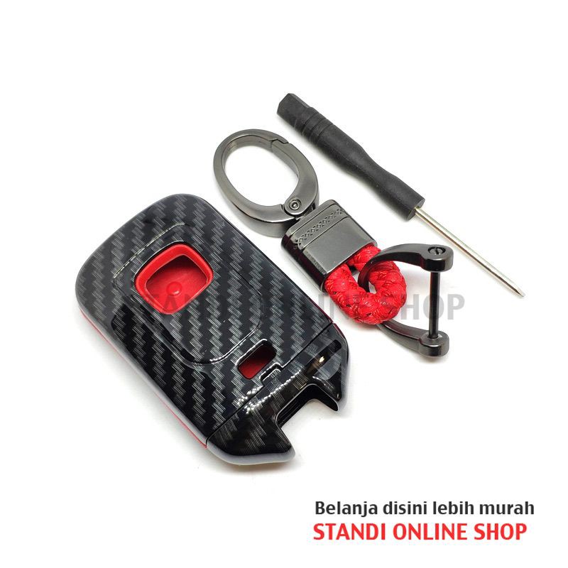 Cover Smartkey Sarung Kunci Remote Smartkey Honda Jazz HRV CRV Merah