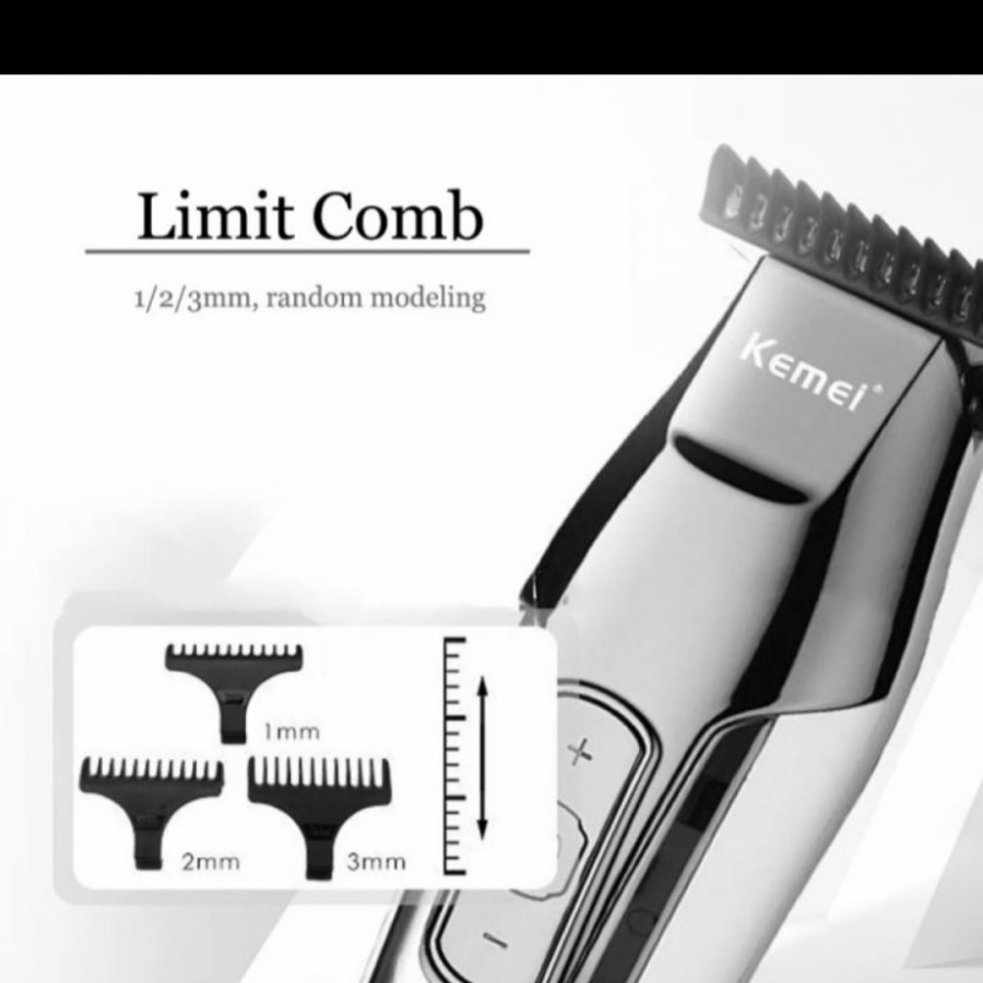 Alat Cukur Rambut Cas Kemei KM-5027 Lcd Display - Hair Trimmer Km 5027