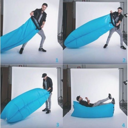 Air Sofa Bed Kursi Angin - Lazy Air Inflatable Sofa Bed - Laybag