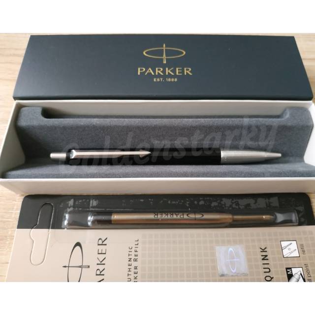 

Paket 1 Klik: 1pcs Parker Vector Standard Black Ballpoint + 1pcs Refill Ballpoint
