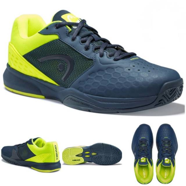 Sepatu Tennis Tenis Head Revolt Team 3.0 Navy Volt Original