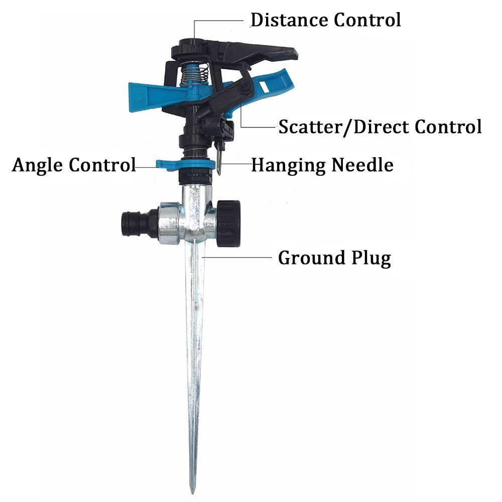 Solighter Garden Sprinkler Taman Rumah 360putar Selang Penyiraman Otomatis Rumput