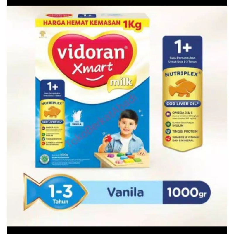 

SUSU BABY MURAH VIDORAN XMART 1+ VANILA 925KG