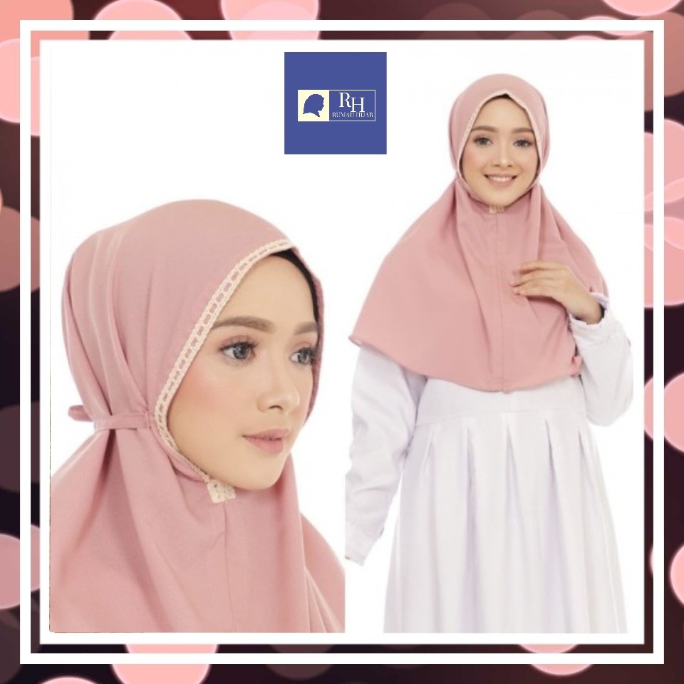 KERUDUNG JILBAB HIJAB INSTAN BERGO MARYAM RENDA MURAH KEKINIAN