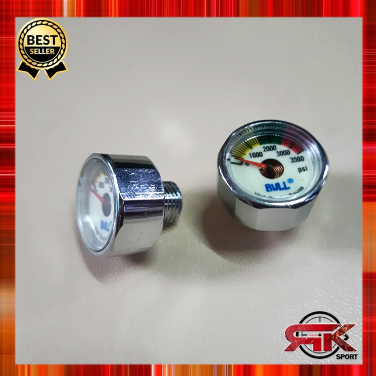 MANOMETER BULL 4000 PSI OD 22 TERMURAH