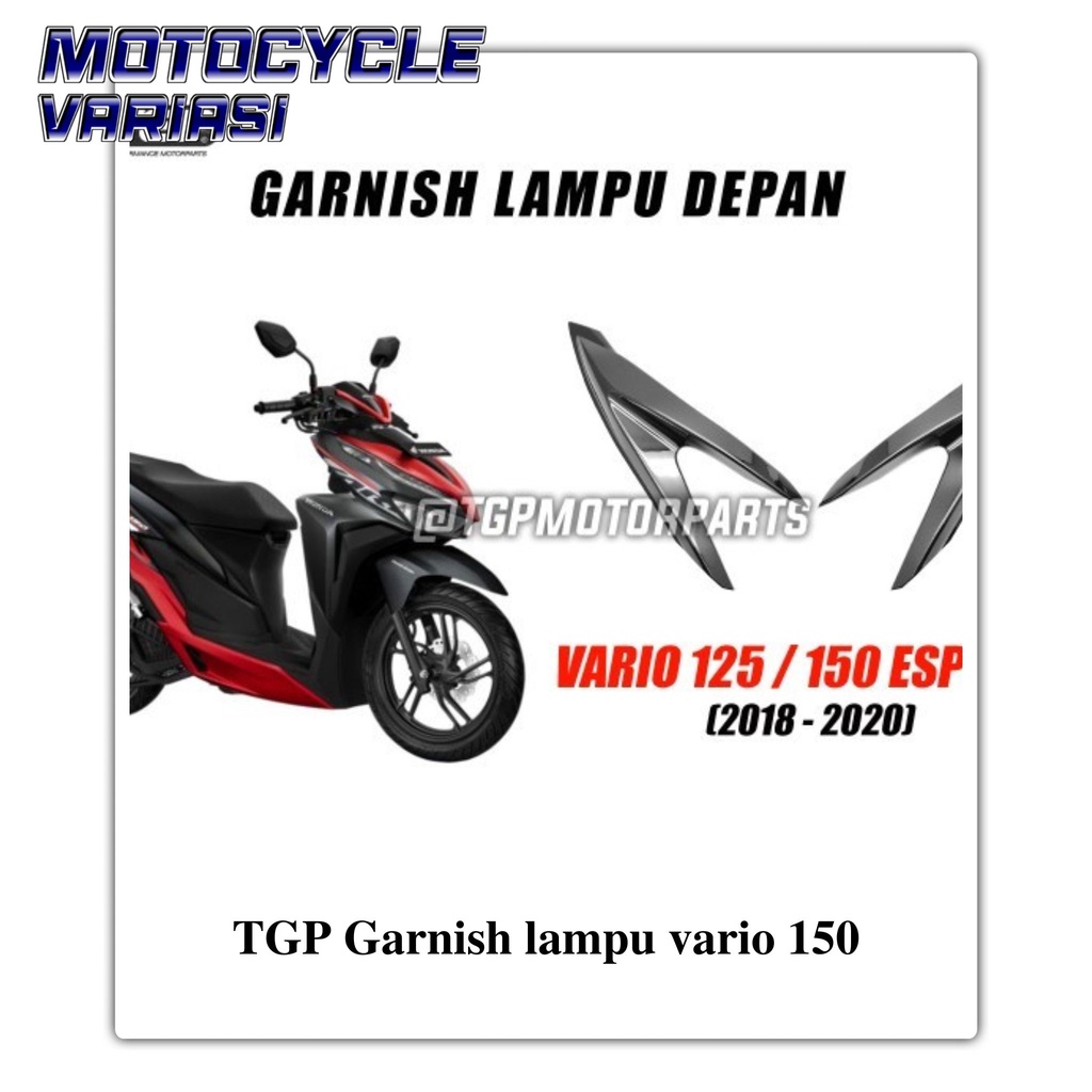 TGP Garnish lampu chrome honda new vario 150