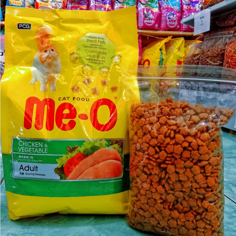 Makanan Kucing MEO Chiken vegetable 500gr / Meo Chiken Repack