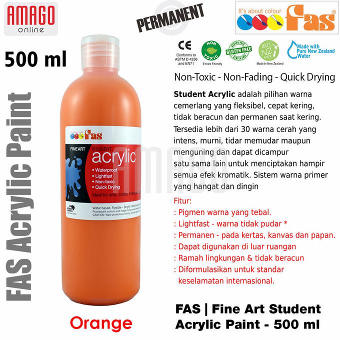 

Fas - Student Acrylic - 500 Ml - Harga Satuan - Pilih Warna Grup 1