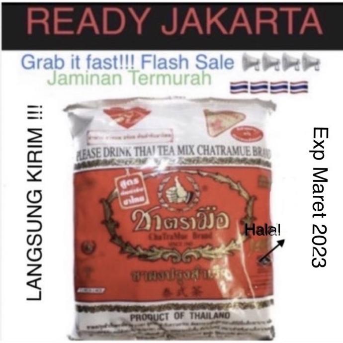 

[ COD ] Thai Tea Original Chatramue Cha Tramue Thailand Merah Red Black Tea BERMUTU Kode 1051