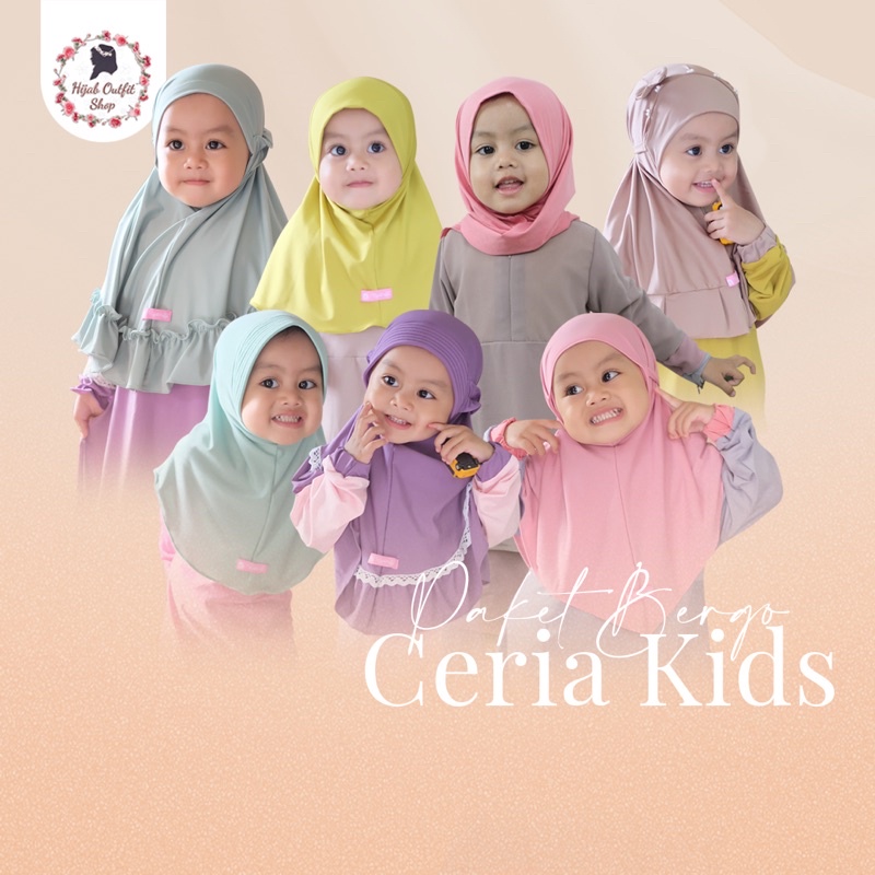 Paket Bergo Ceria Kids / paket bundling bergo anak