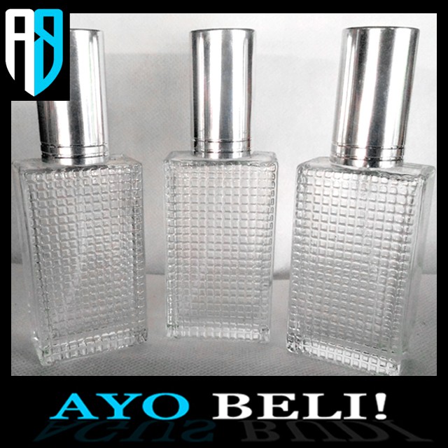 Botol Kosong Parfum Kotak Bintik 50 ml
