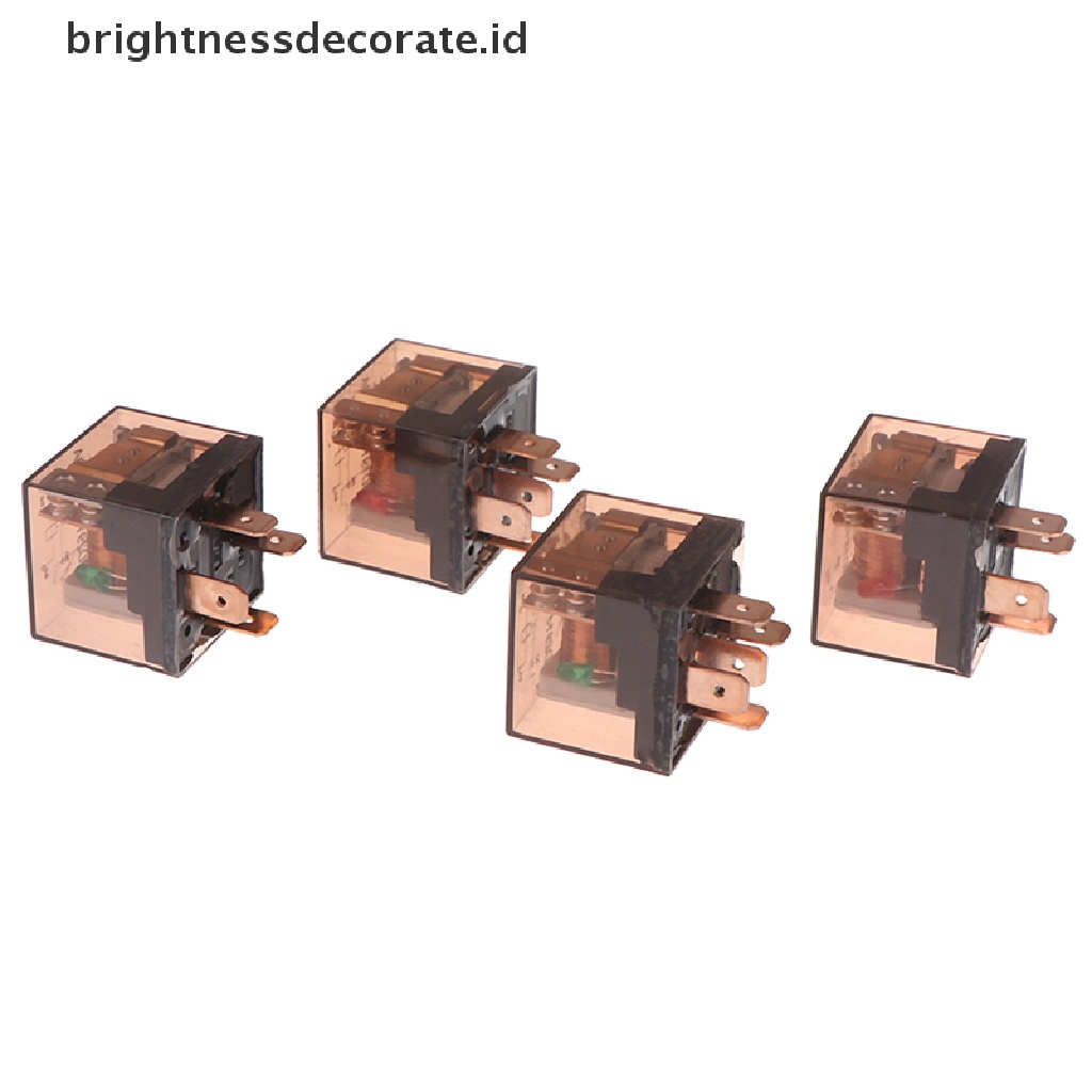 Relay 12 / 24v 80a 4 / 5pin Spdt Tahan Air Untuk Kontrol Perangkat Mobil