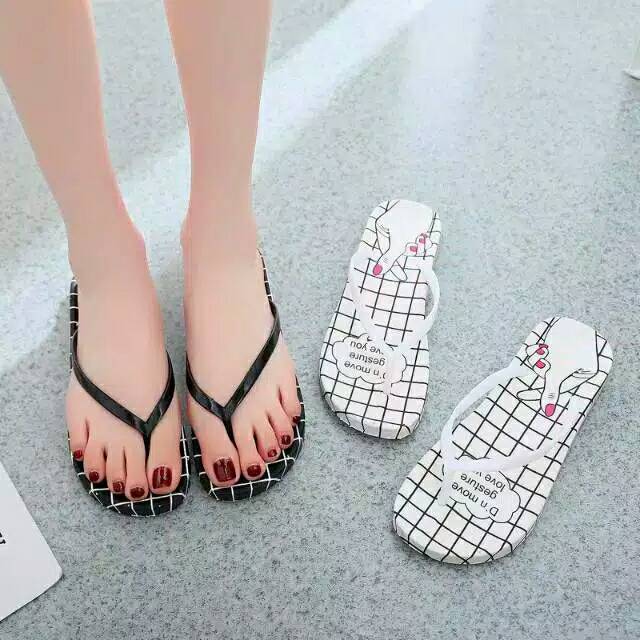 RDR SHOES sandal love korea jepit wanita