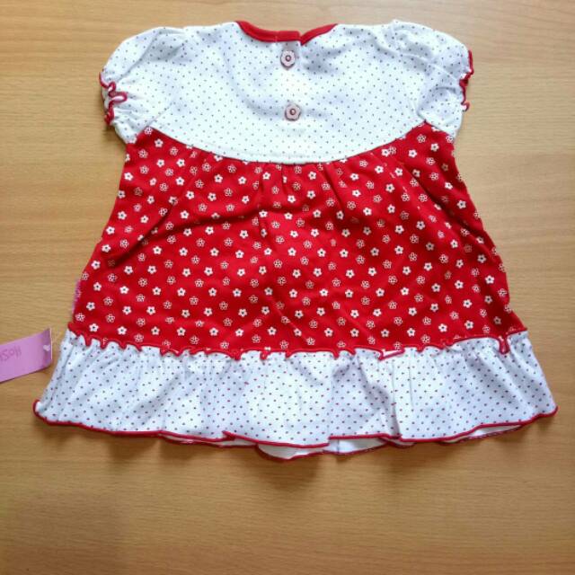 Dress bayi baju bayi pakaian bayi usia 6-15bulan